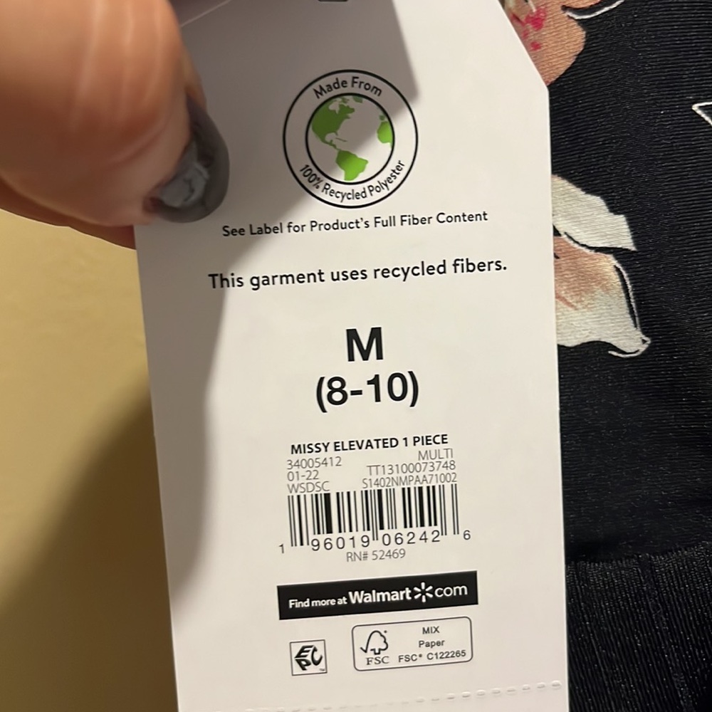 New with Tags! Time and Tru Plunge Swimsuit - Picture 8 of 11
